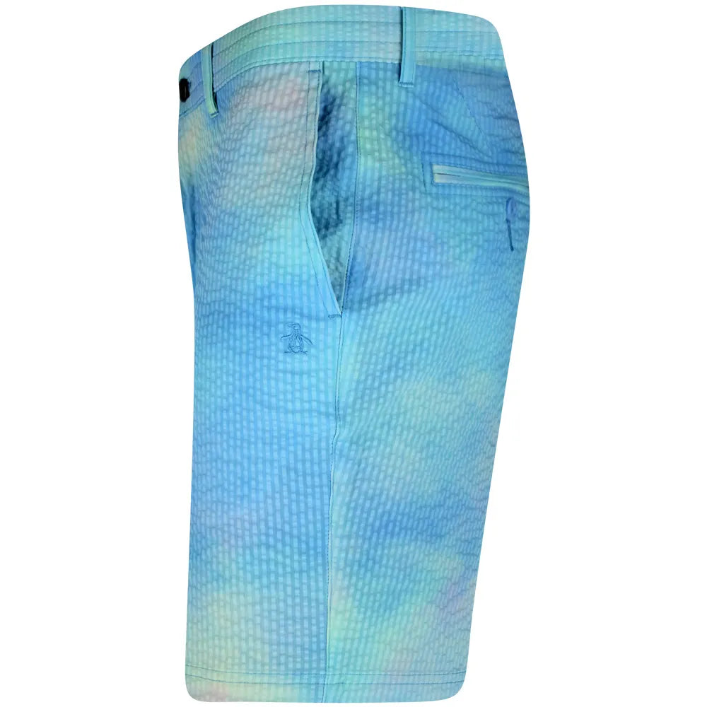 Original Penguin Mens Soft Filtered Tie Dye Seersucker Short