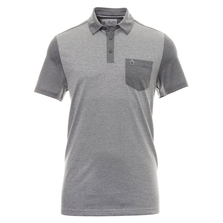 Penguin Original Colourblock Golf Polo Shirt - Caviar