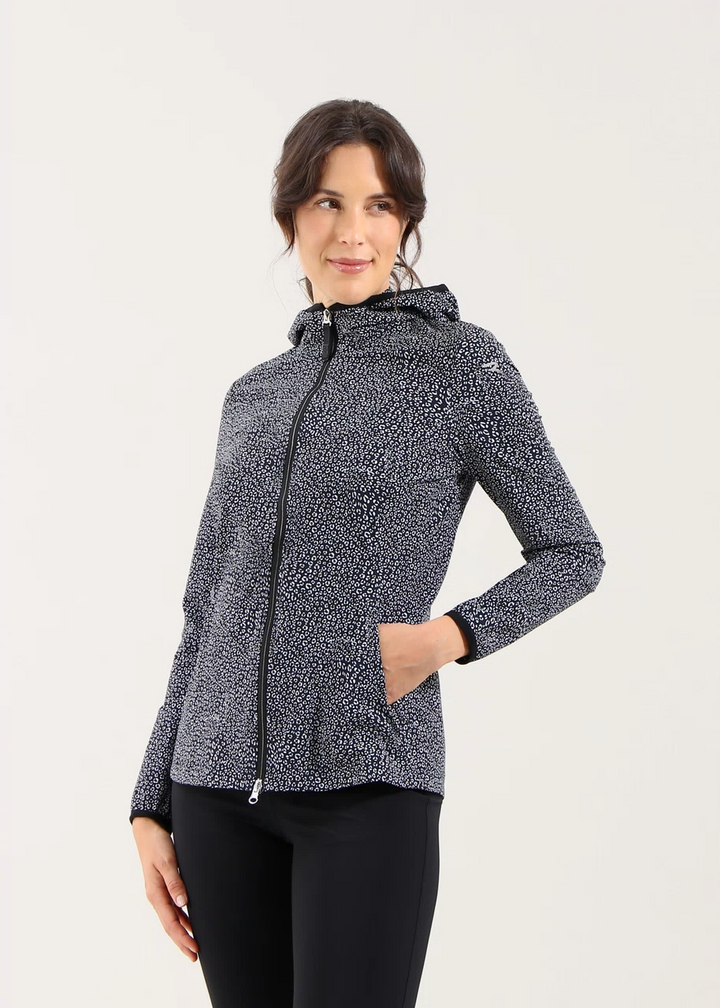Chervo Women's PASADA Full-Zip Lightweight Jacket - BLACK / WHITE