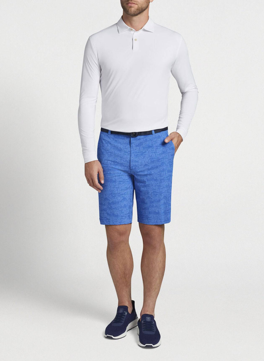 Peter Millar Mens Shackleford Performance Hybrid Short - ABACO