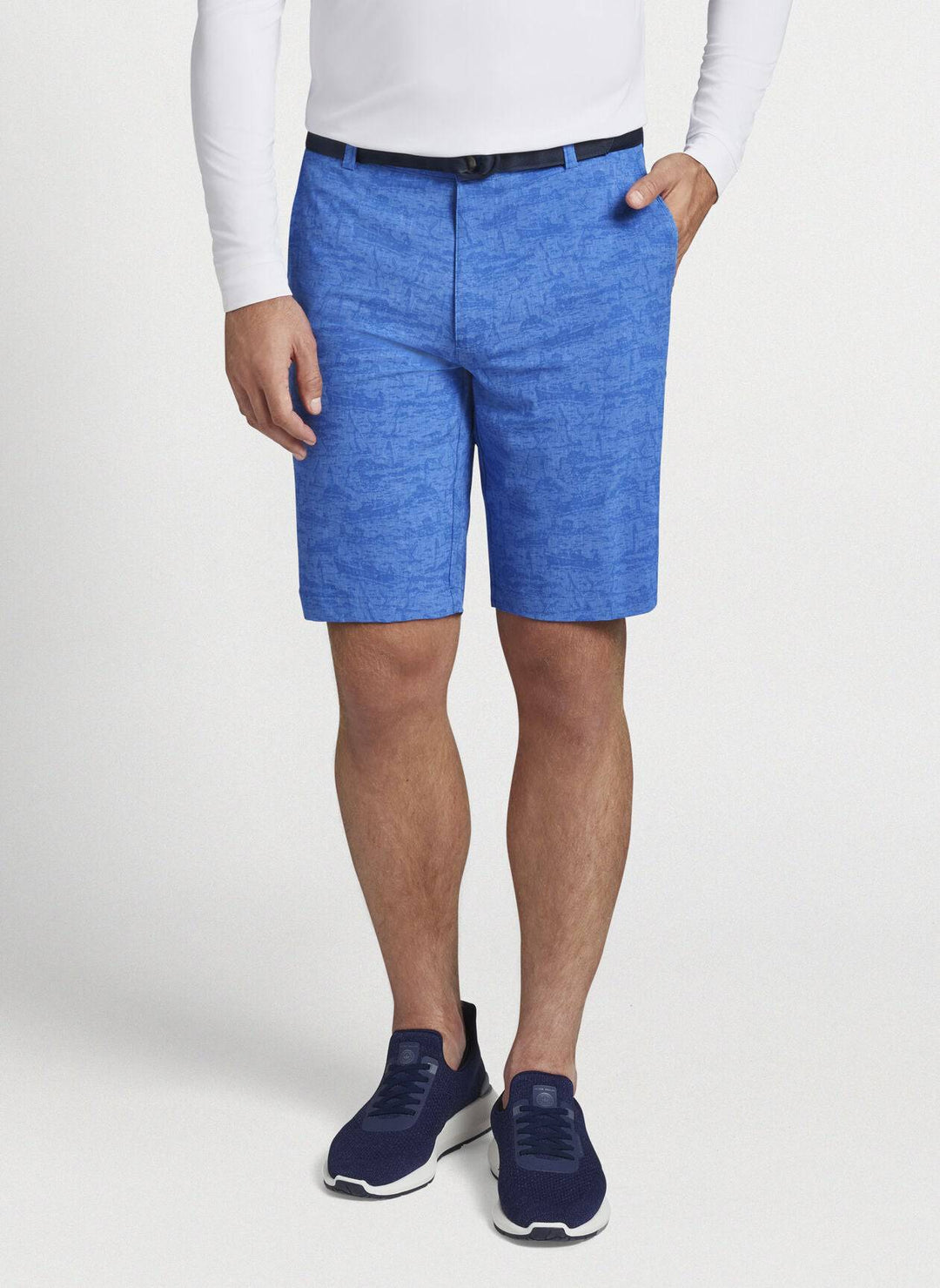 Peter Millar Mens Shackleford Performance Hybrid Short - ABACO