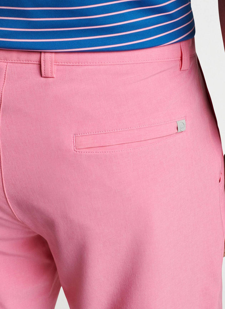 Peter Millar Mens Shackleford Performance Hybrid Short - PEPPERMINT