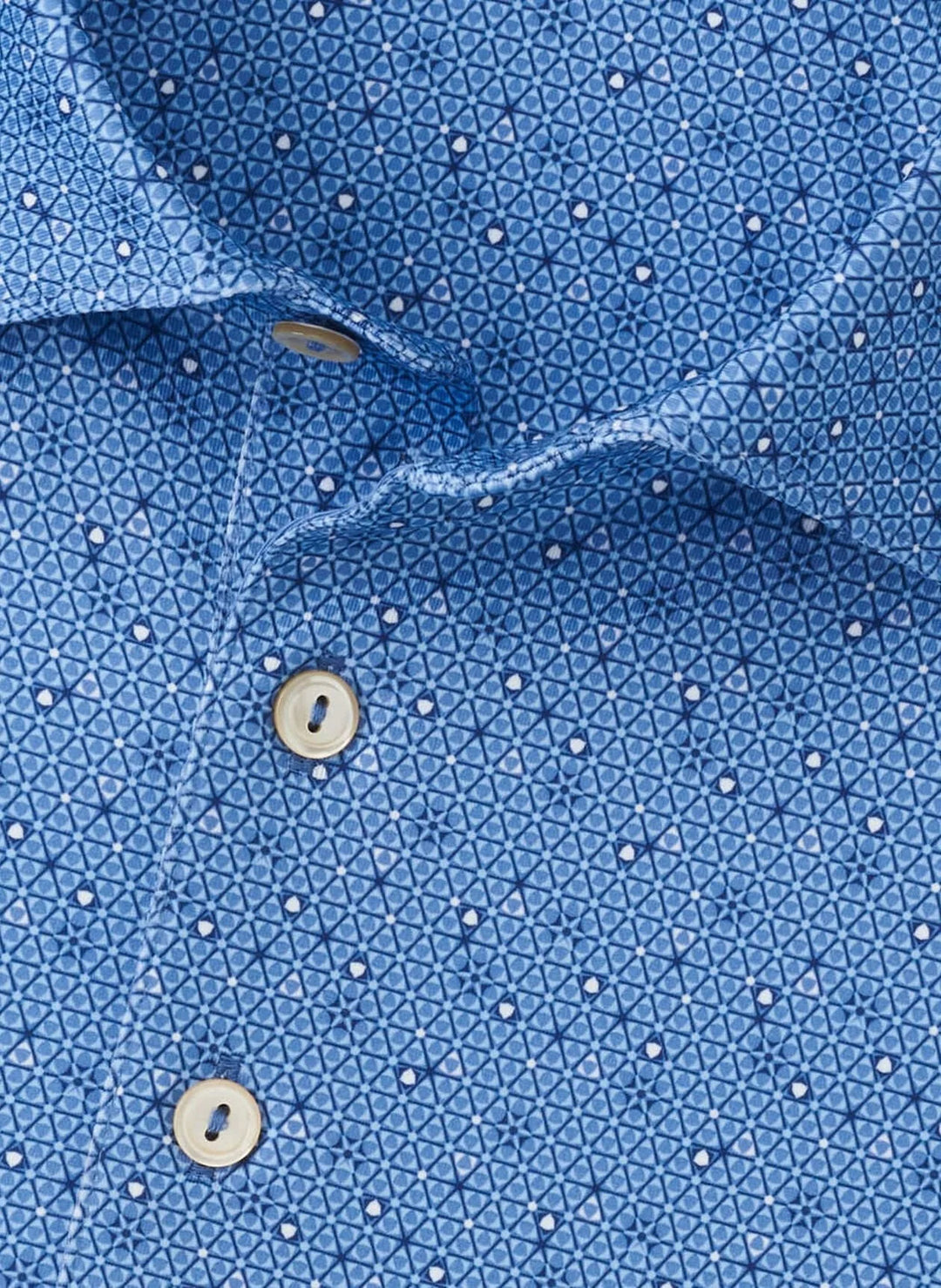 Peter Millar Men's Classic Fit Costanzo Geo Performance Jersey Polo - EVENING TIDE