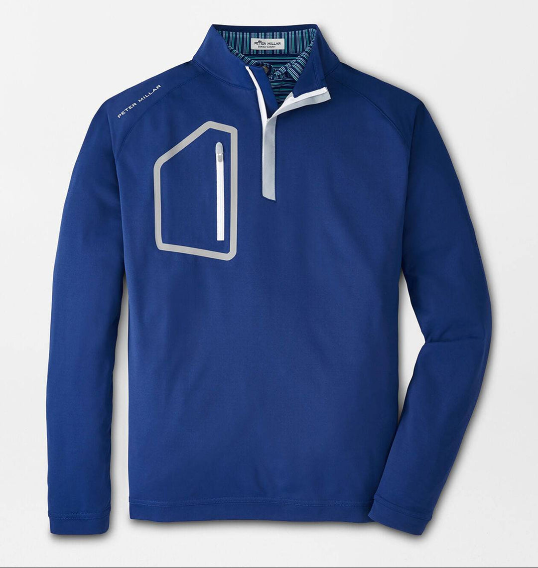 Peter Millar Men's Classic Fit Forge Performance Quarter 1/4 Zip - SPORT NAVY