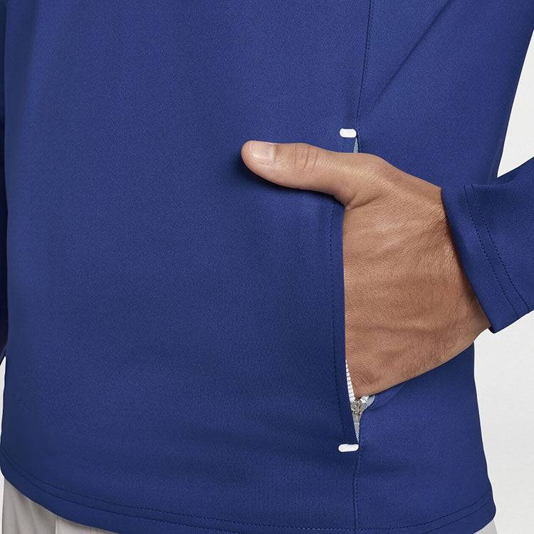 Peter Millar Men's Classic Fit Hyperlight Wind + Water Resistant Weld Quarter-Zip - SPORT NAVY