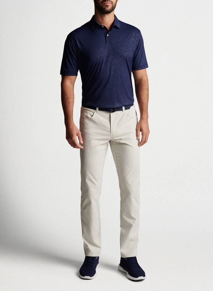 Peter Millar Mens Featherweight Call Me Old Fashioned Polo - NAVY