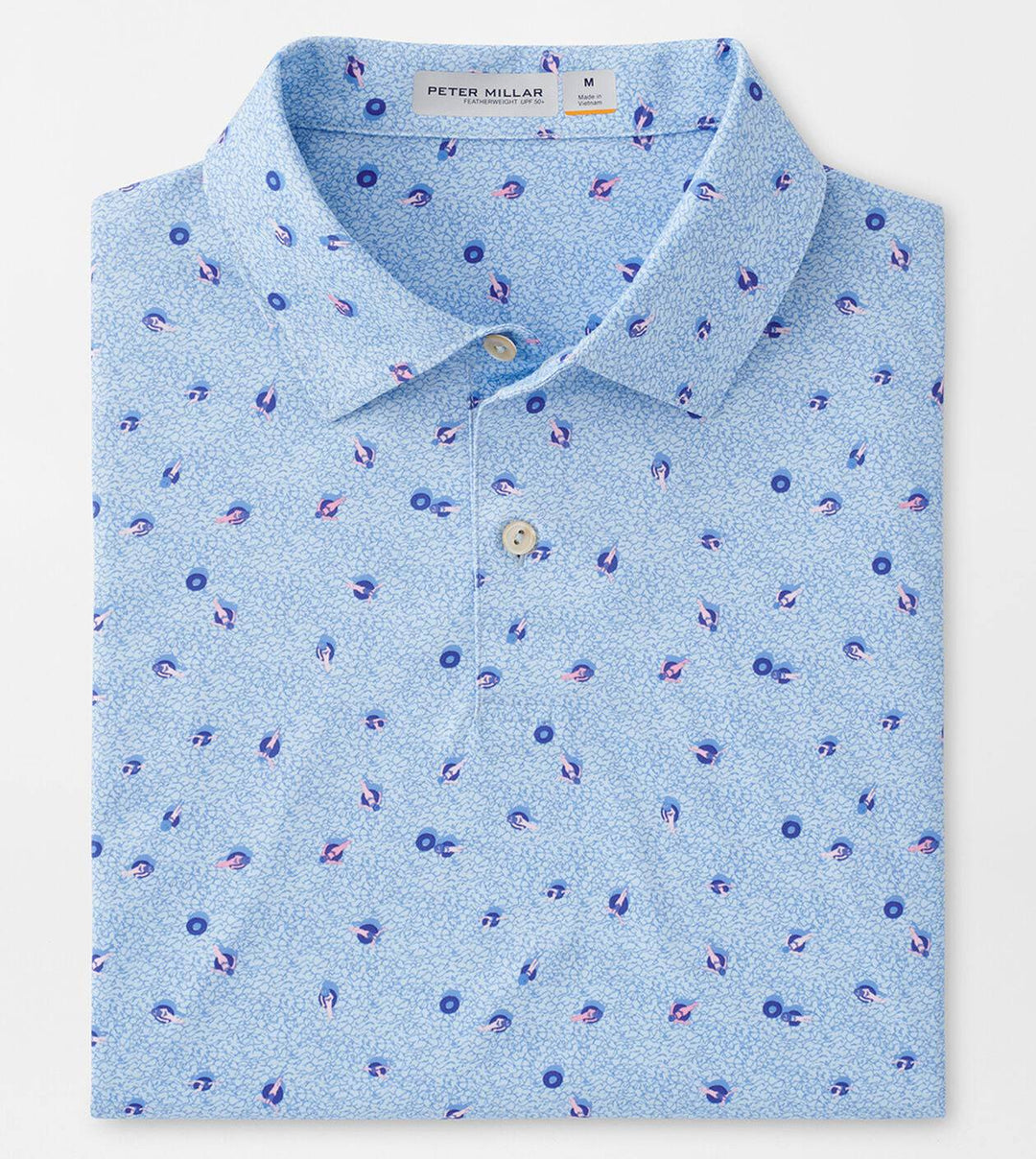 Peter Millar Mens Featherweight Go With The Float Polo - ICICLE