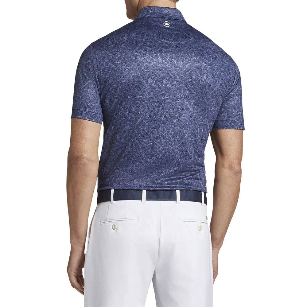 Peter Millar Mens Tailored Fit Midnight Performance Polo - NAVY
