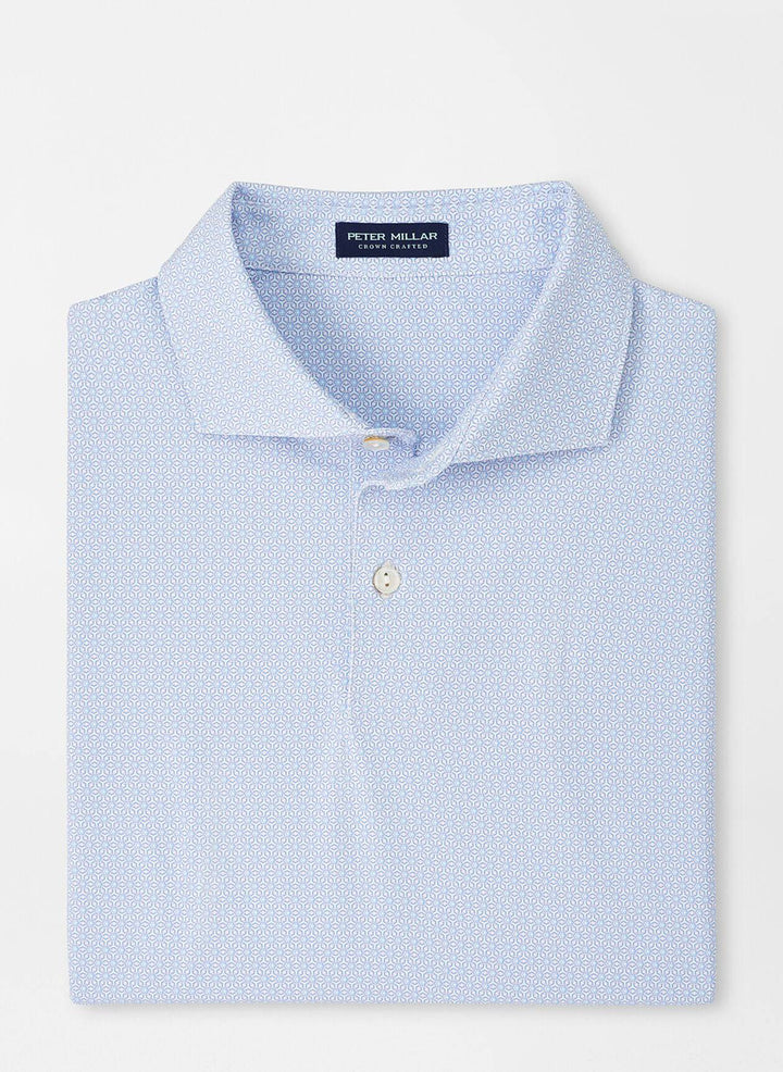 Peter Millar Mens North Performance Jersey Polo - WHITE