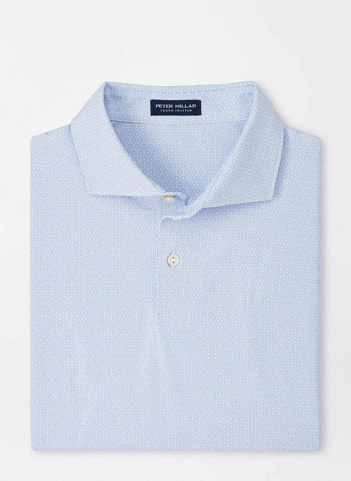 Peter Millar Mens North Performance Jersey Polo - WHITE