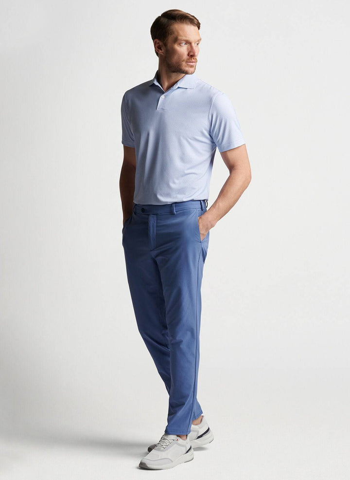 Peter Millar Mens North Performance Jersey Polo - WHITE