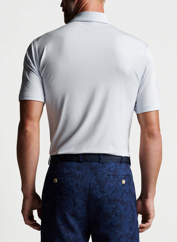 Peter Millar Mens Solid Performance Jersey Polo - SHAVED ICE