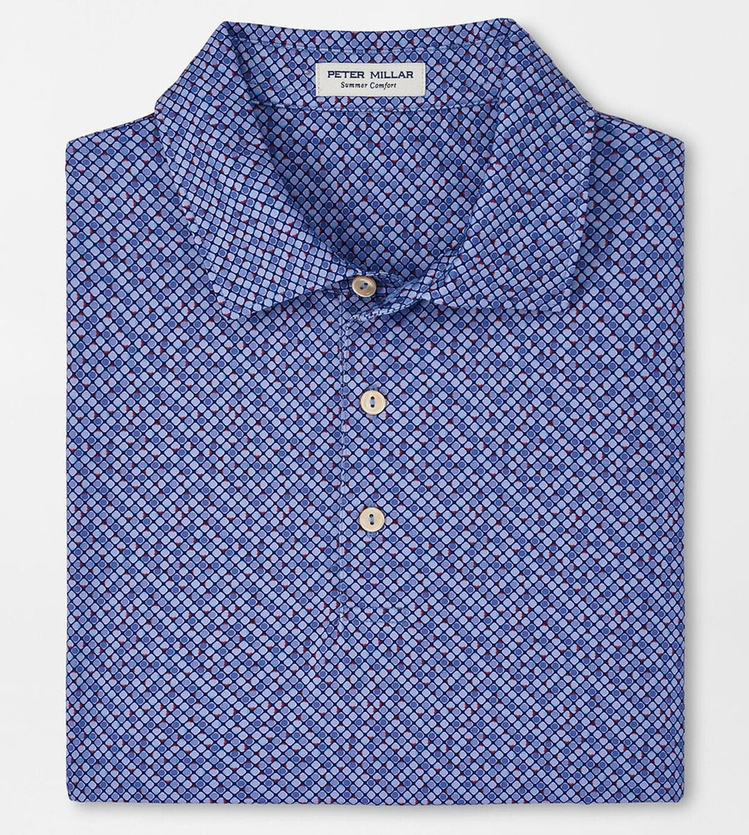 Peter Millar Mens Sterling Performance Jersey Polo - PORT BLUE