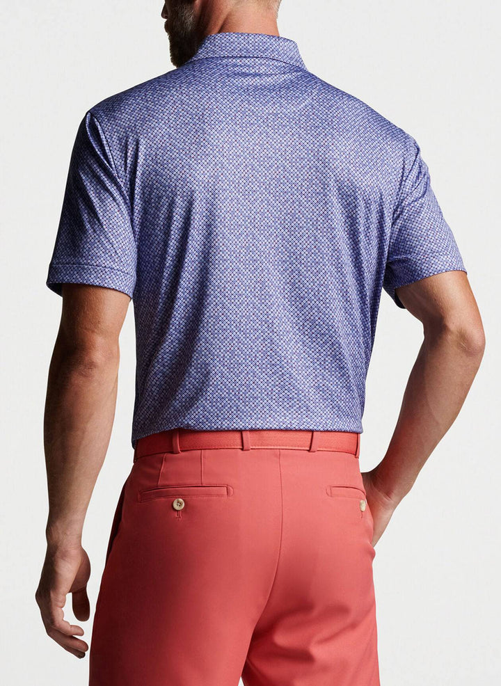 Peter Millar Mens Sterling Performance Jersey Polo - PORT BLUE