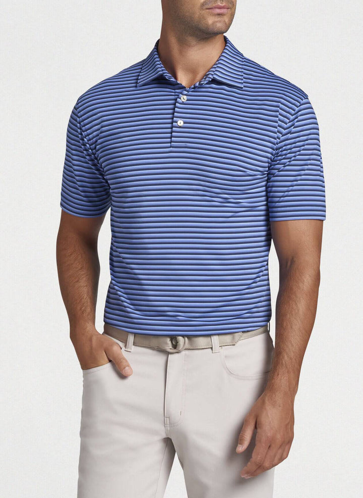 Peter Millar Mens Classic Fit Wels Performance Polo - SPORT NAVY