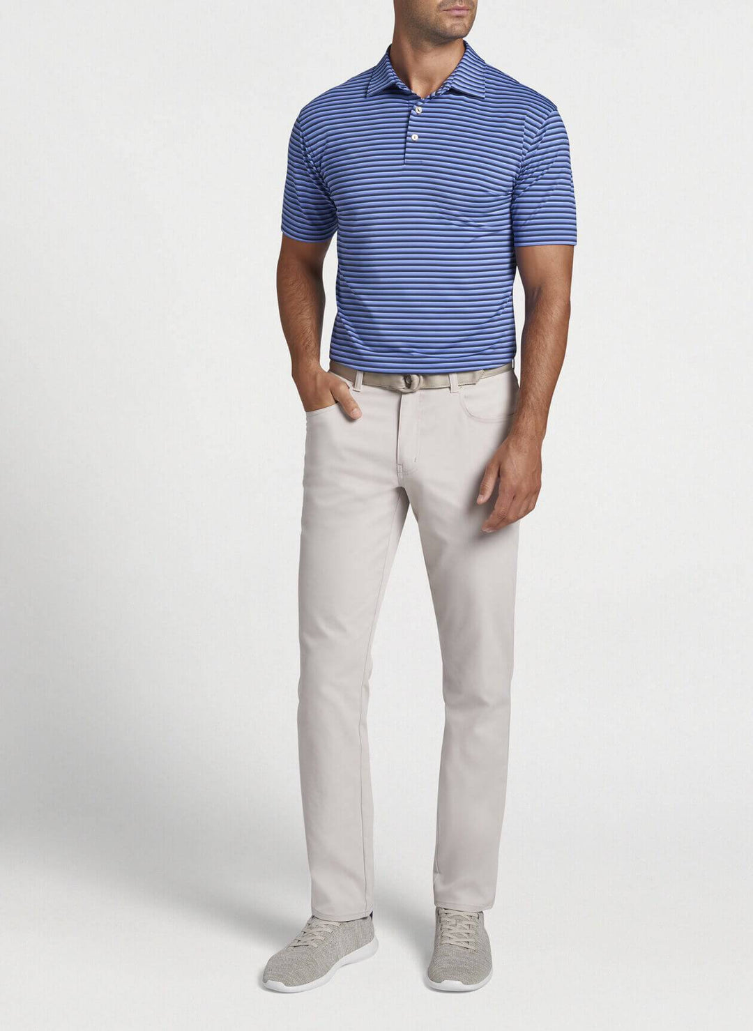 Peter Millar Mens Classic Fit Wels Performance Polo - SPORT NAVY