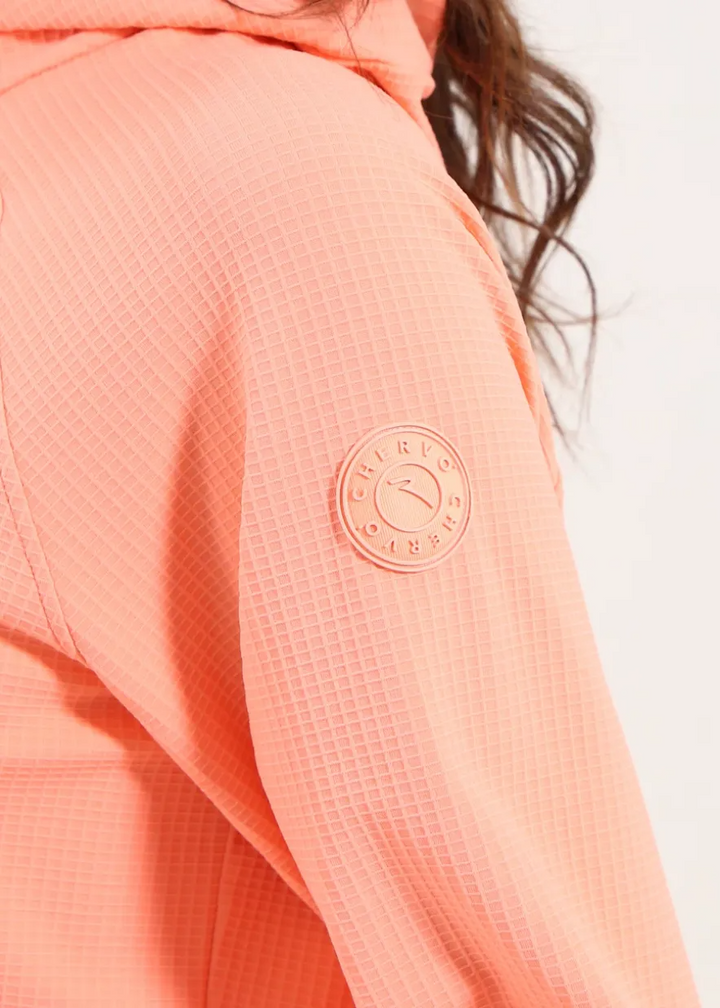 Chervo Women's POLLICINO Dry-Matic Full-Zip Hooded Sweatshirt - CORAL PINK