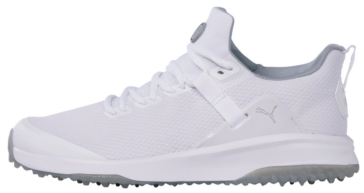Puma Men's FUSION EVO Golf Shoes - WHITE / QUARRY
