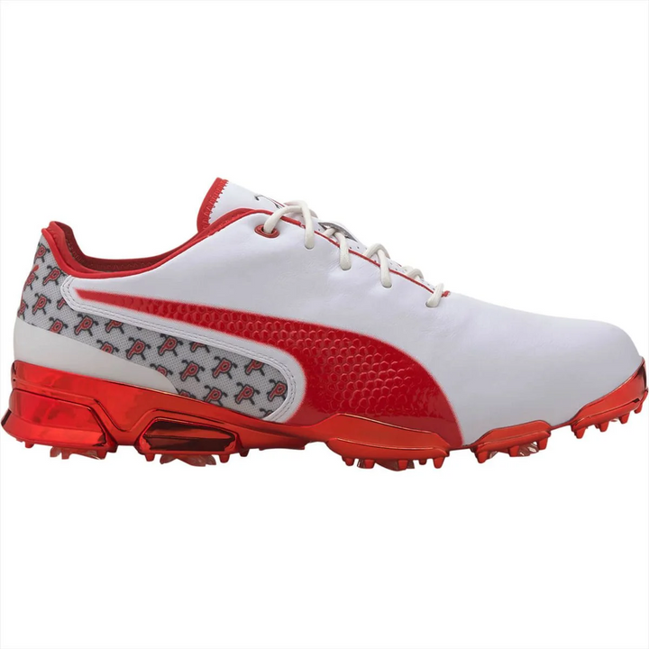 Puma Men's TOUR ISSUE- LTD EDITION IGNITE PROADAPT ATL Golf Shoes -PUMA WHITE - HIGH RISK RED
