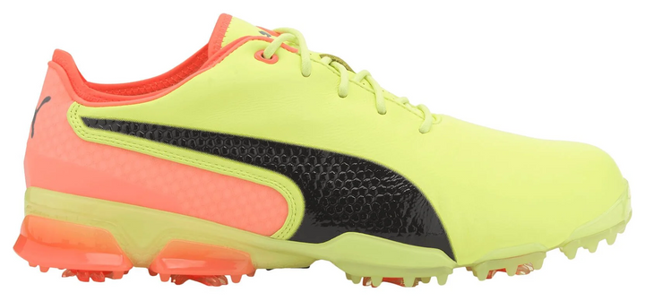 Puma Men's TOUR RICKIE FOWLER - IGNITE PROADAPT LEATHER Golf Shoes - FIZZY YELLOW