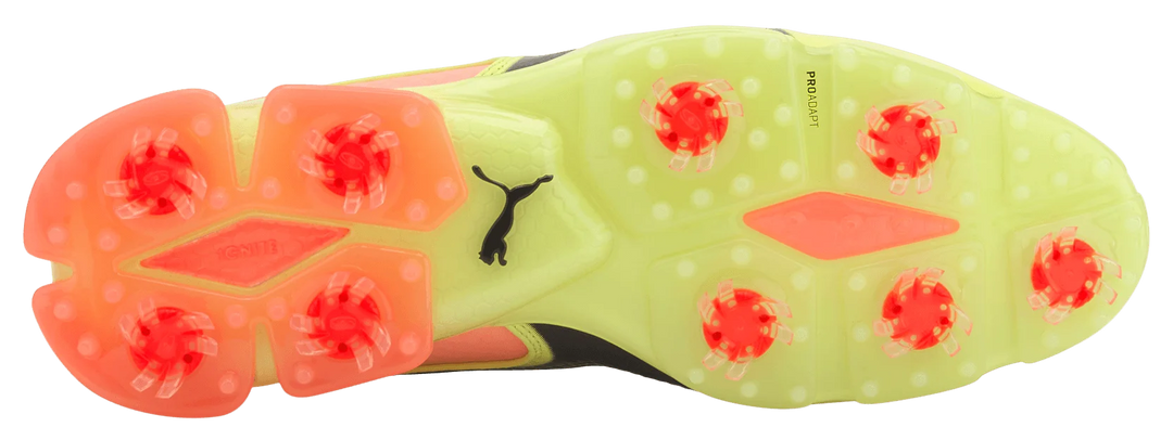 Puma Men's TOUR RICKIE FOWLER - IGNITE PROADAPT LEATHER Golf Shoes - FIZZY YELLOW