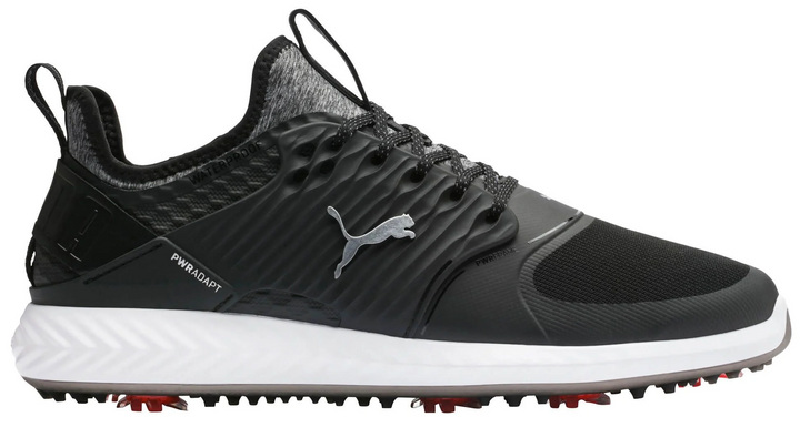 Puma Men's TOUR - IGNITE PWRAdapt Caged Golf Shoes - PUMA BLACK - PUMA SILVER - PUMA BLACK