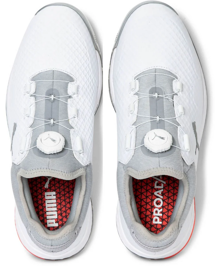 Puma Men's TOUR - PROADAPT ALPHACAT DISC Golf Shoes - PUMA WHITE / HIGH RISE