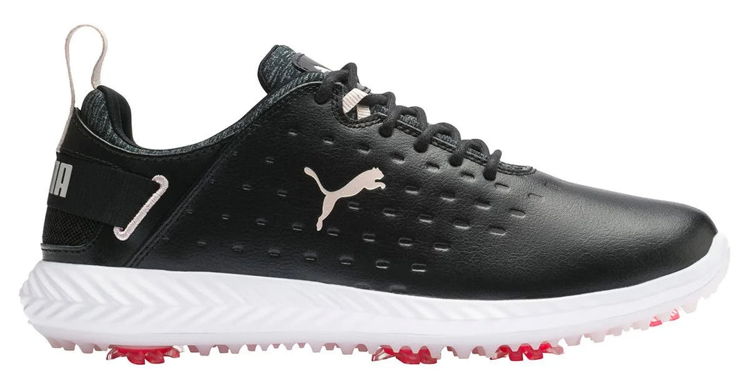 Puma Women's TOUR Ignite Blaze Pro Spiked Golf Shoes - BLACK / ROSEWATER
