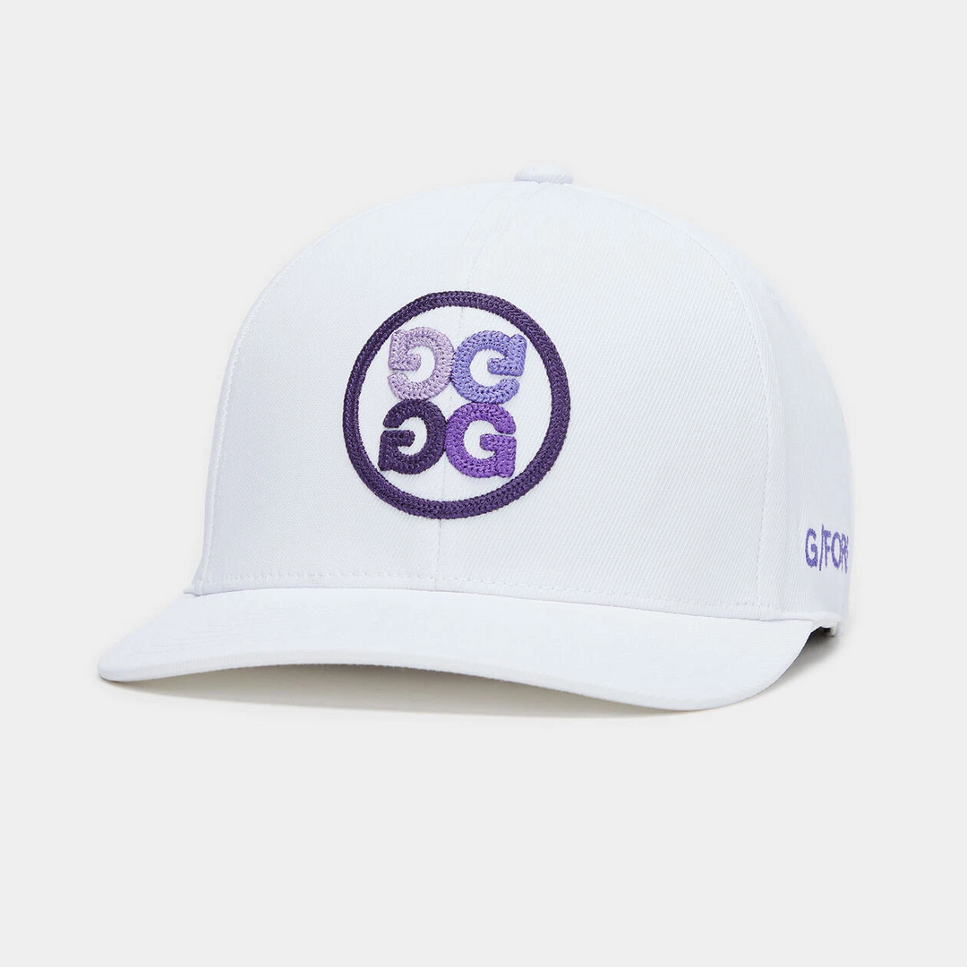 G/FORE MEN'S CIRCLE G'S TWILL SNAPBACK HAT - SNOW