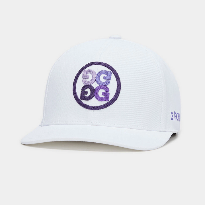G/FORE MEN'S CIRCLE G'S TWILL SNAPBACK HAT - SNOW