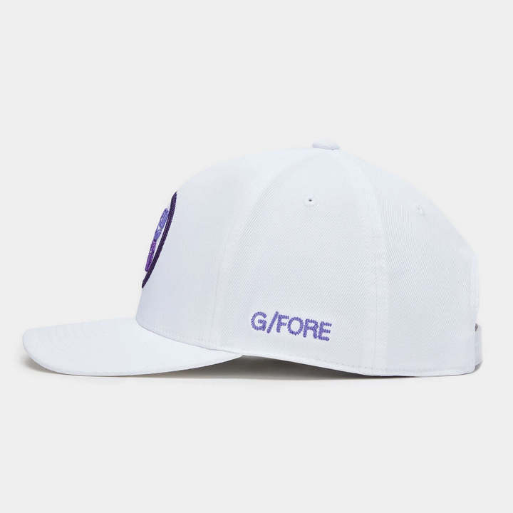 G/FORE MEN'S CIRCLE G'S TWILL SNAPBACK HAT - SNOW