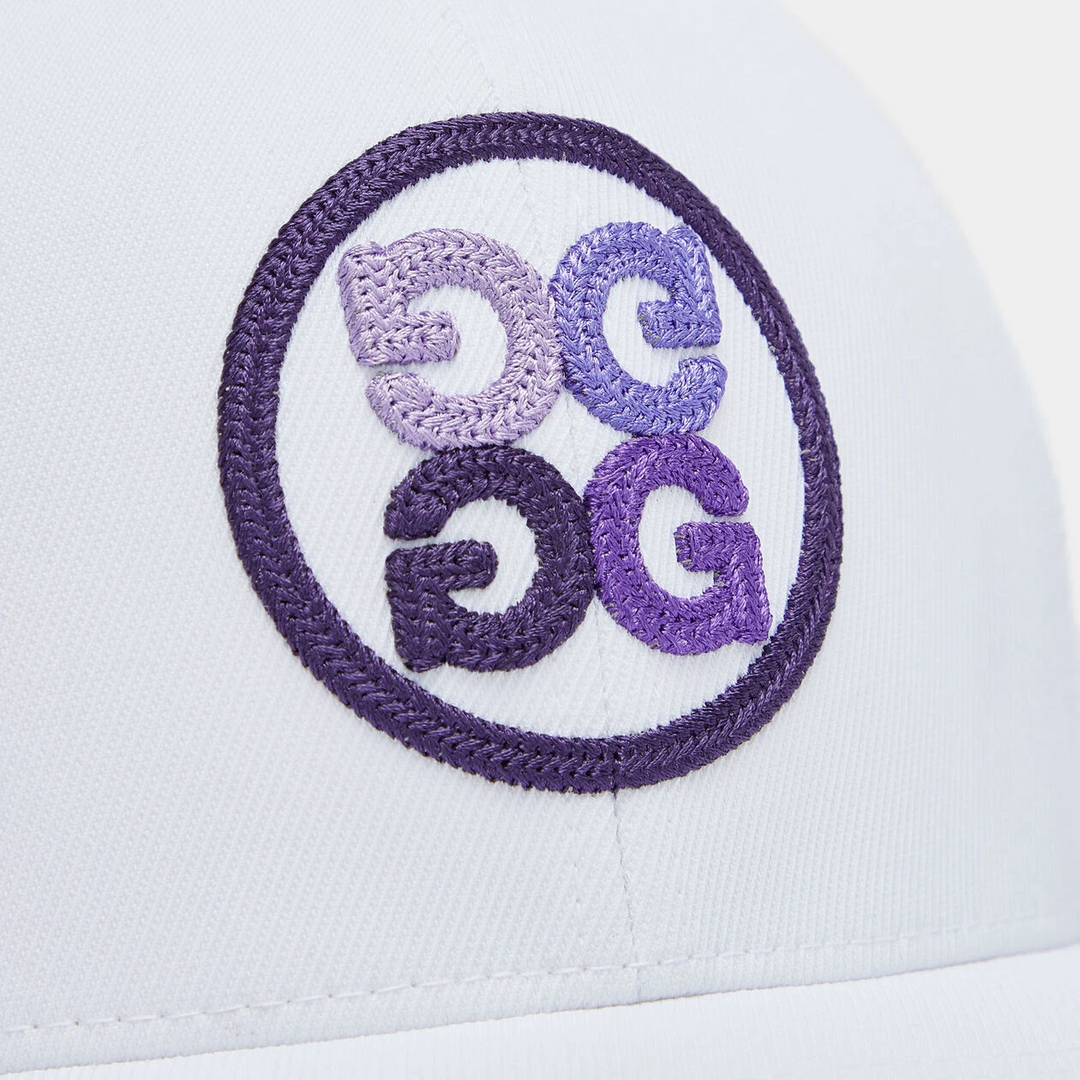 G/FORE MEN'S CIRCLE G'S TWILL SNAPBACK HAT - SNOW