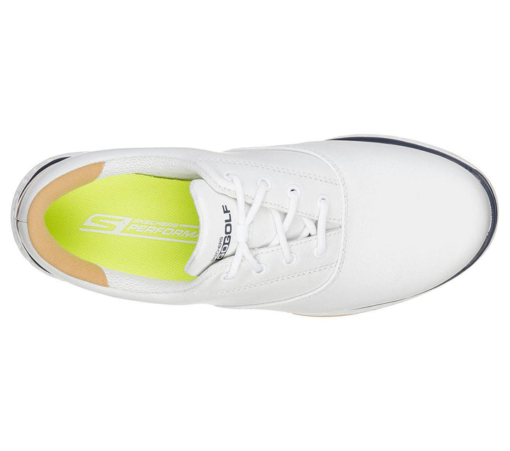 SKECHERS WOMENS GO GOLF ELITE V.2 - ADJUST - WHITE / NAVY