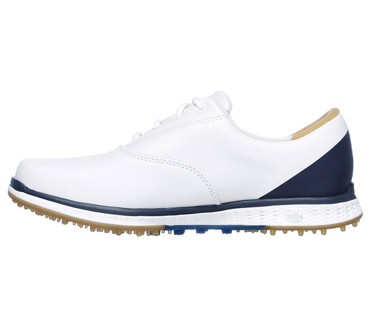 SKECHERS WOMENS GO GOLF ELITE V.2 - ADJUST - WHITE / NAVY