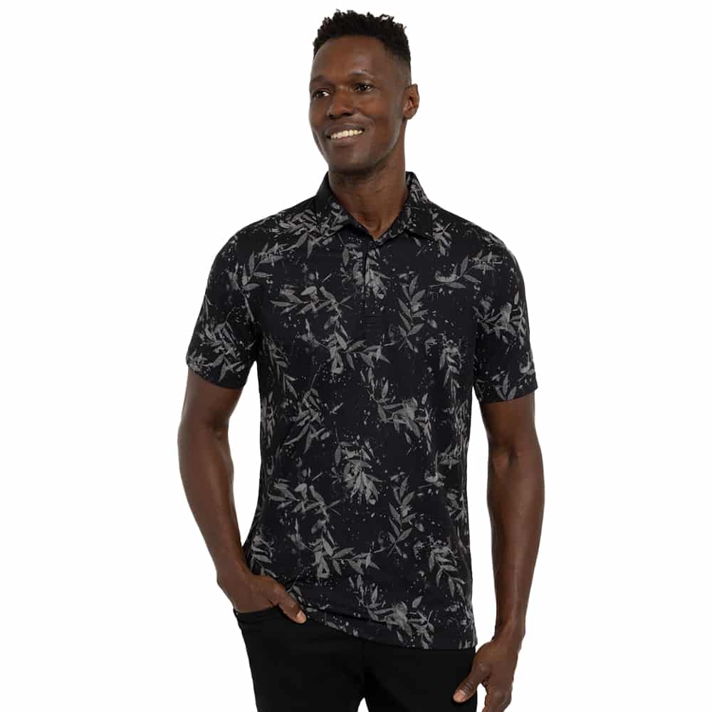 TRAVIS MATHEW MENS THE RIEGEL POLO BLACK Golf Anything Canada