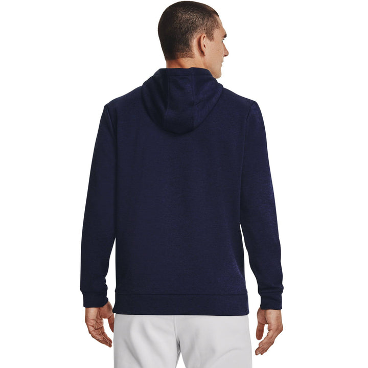 Under Armour Mens Armour Fleece Twist Hoodie - MIDNIGHT NAVY/BLACK