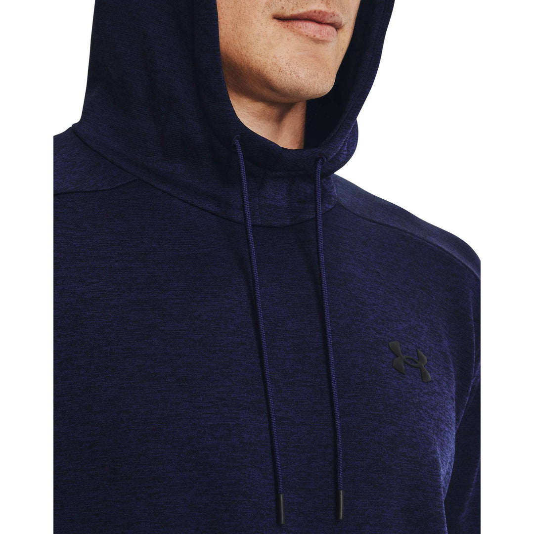 Under Armour Mens Armour Fleece Twist Hoodie - MIDNIGHT NAVY/BLACK