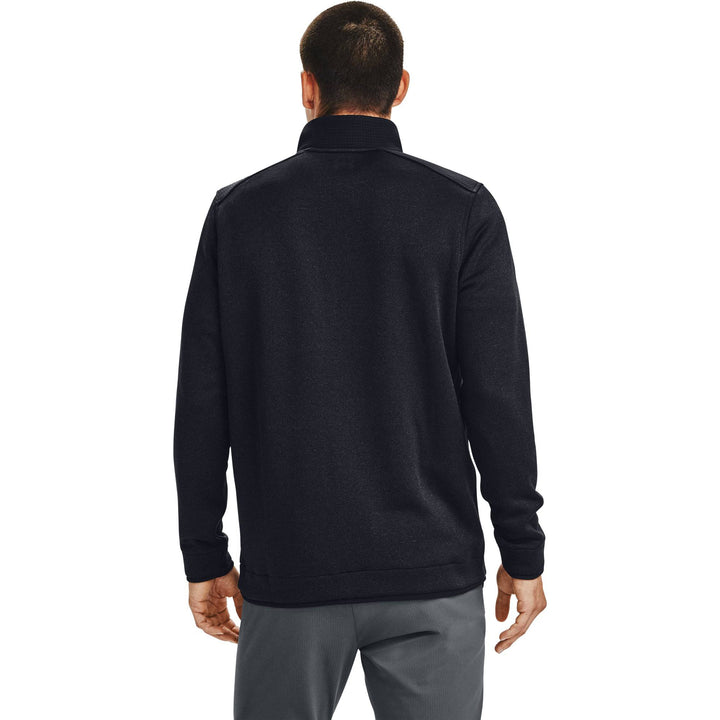 Under Armour Mens Storm SweaterFleece ½ Snap - BLACK / BLACK / BLACK