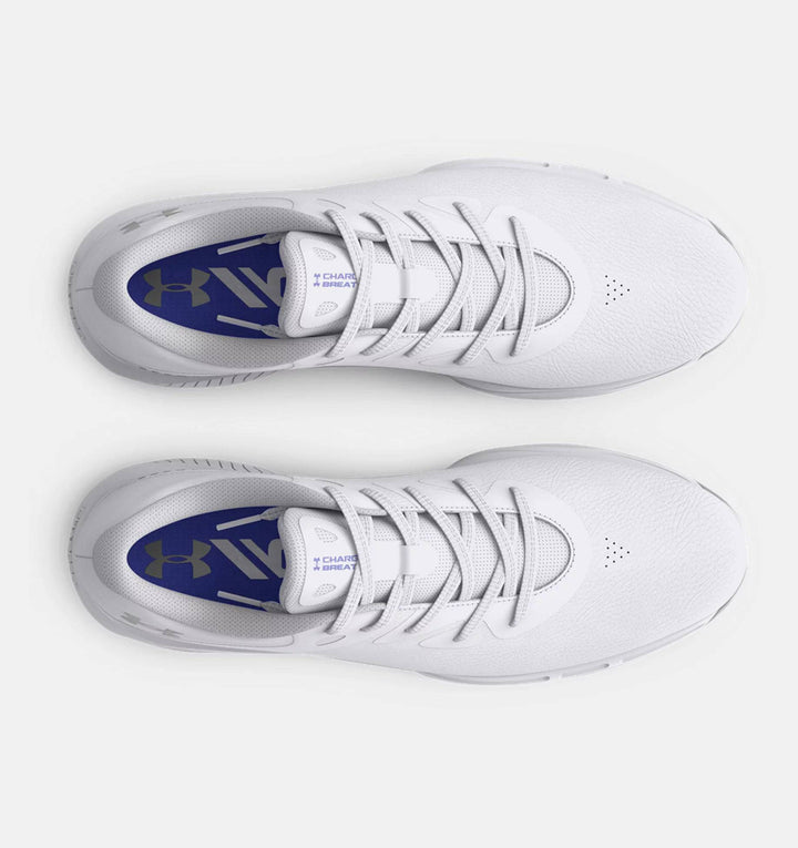 Under Armour Women's Charged Breathe 2 Golf Shoes - WHITE/METALLIC SILVER