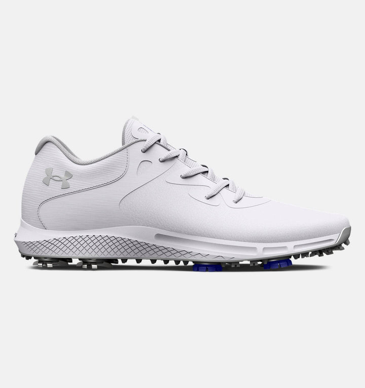 Under Armour Women's Charged Breathe 2 Golf Shoes - WHITE/METALLIC SILVER