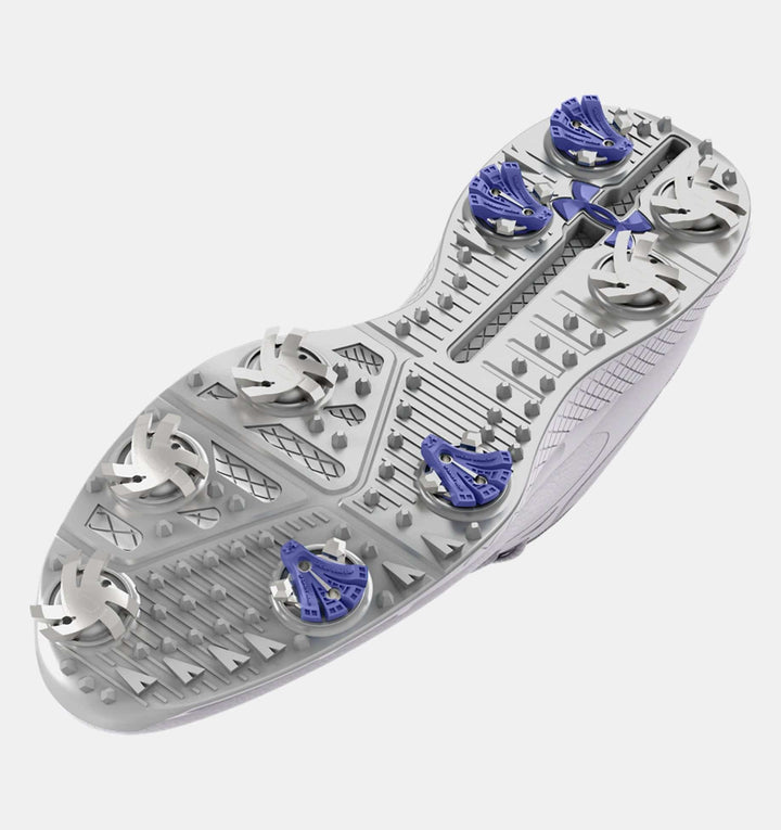 Under Armour Women's Charged Breathe 2 Golf Shoes - WHITE/METALLIC SILVER