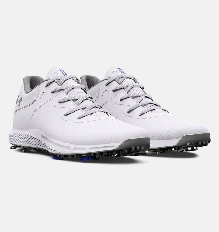 Under Armour Women's Charged Breathe 2 Golf Shoes - WHITE/METALLIC SILVER