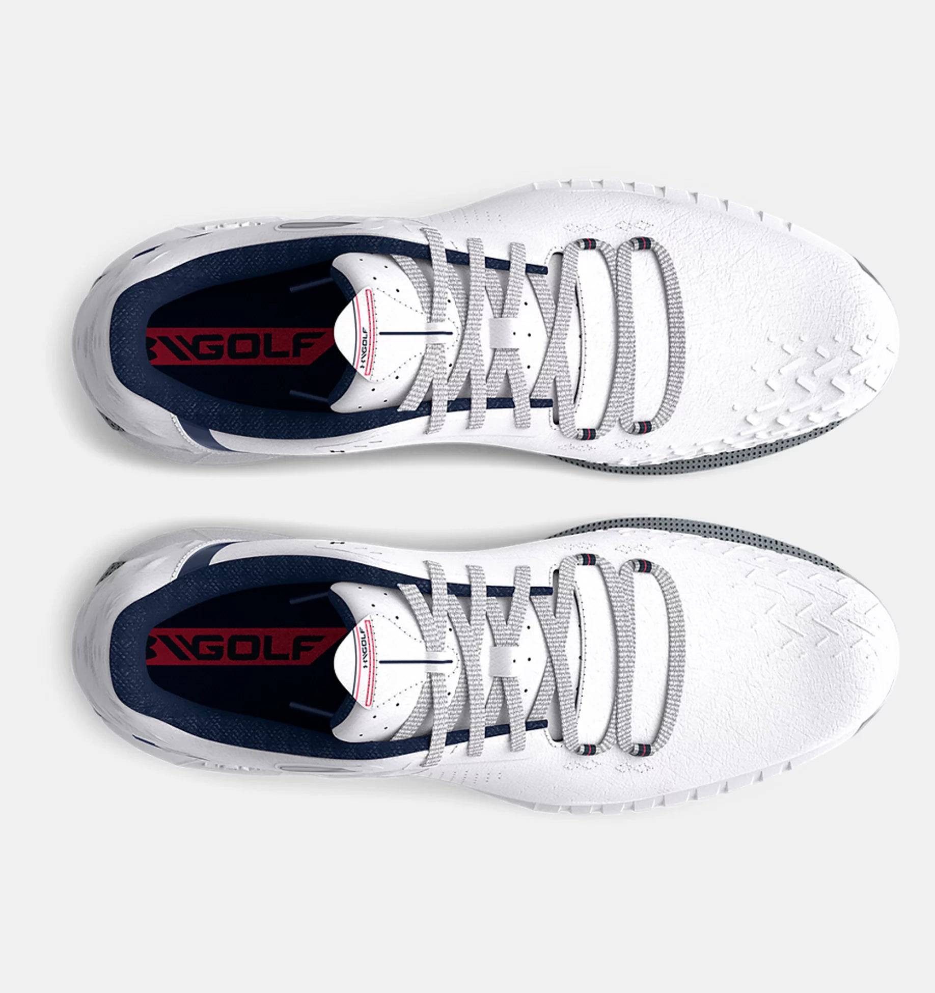 Under Armour Mens HOVR Drive 2 Wide (E) Golf Shoes - WHITE