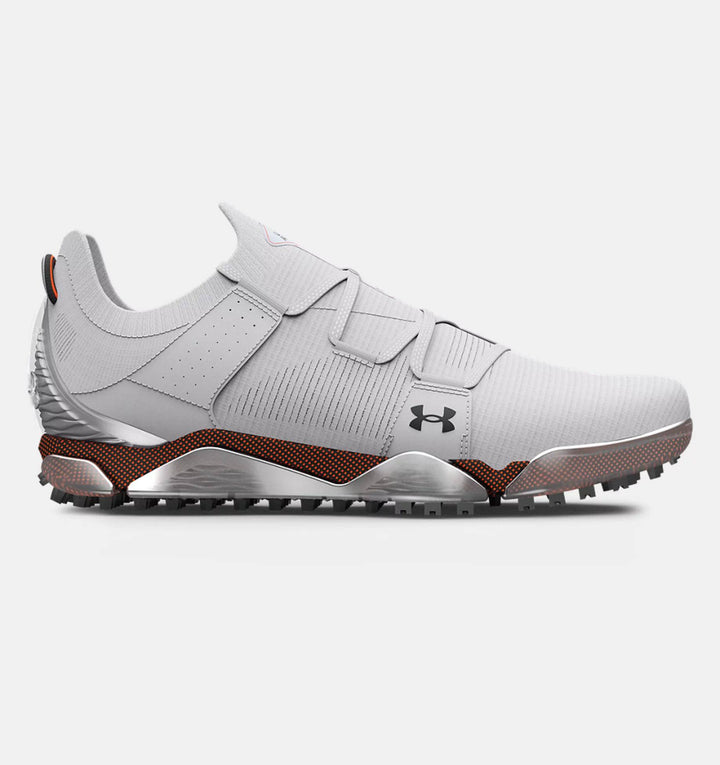Under Armour Mens HOVR Tour Spikeless Golf Shoe - HALO GRAY/AFTER BURN