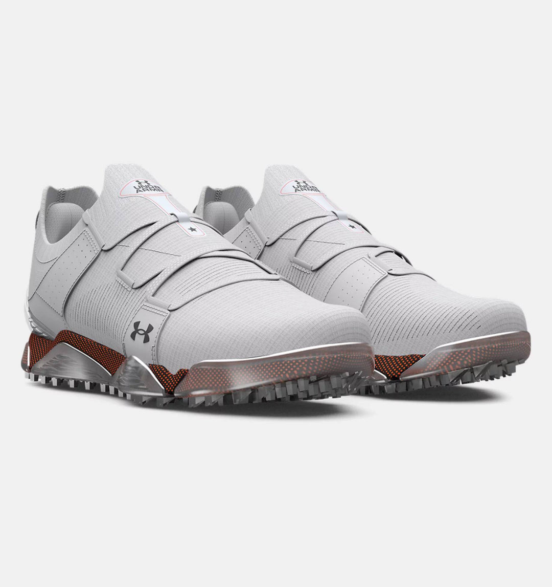 Under Armour Mens HOVR Tour Spikeless Golf Shoe - HALO GRAY/AFTER BURN