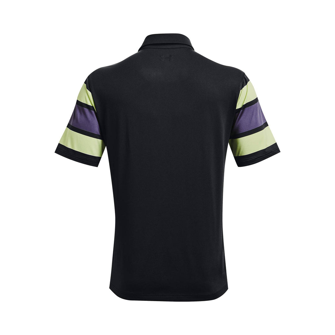 Under Armour Mens Playoff Polo 2.0 - BLACK/TWILIGHT PURPLE/BLACK