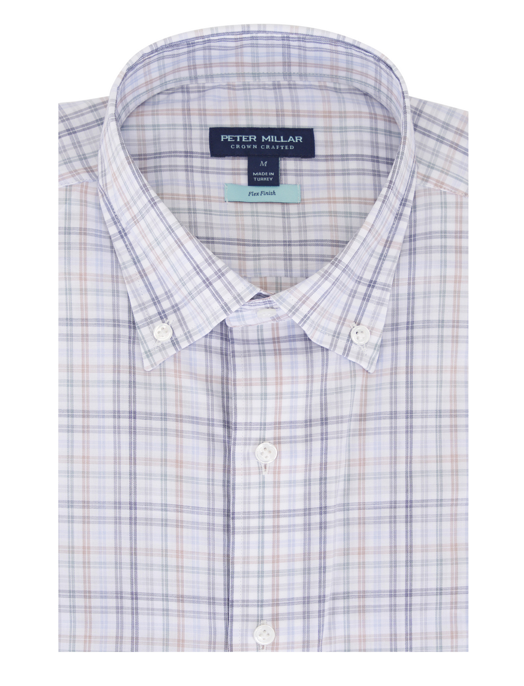 Peter Millar Men's Tailored Fit Parker Performance Poplin Sport Shirt - SHERWOOD