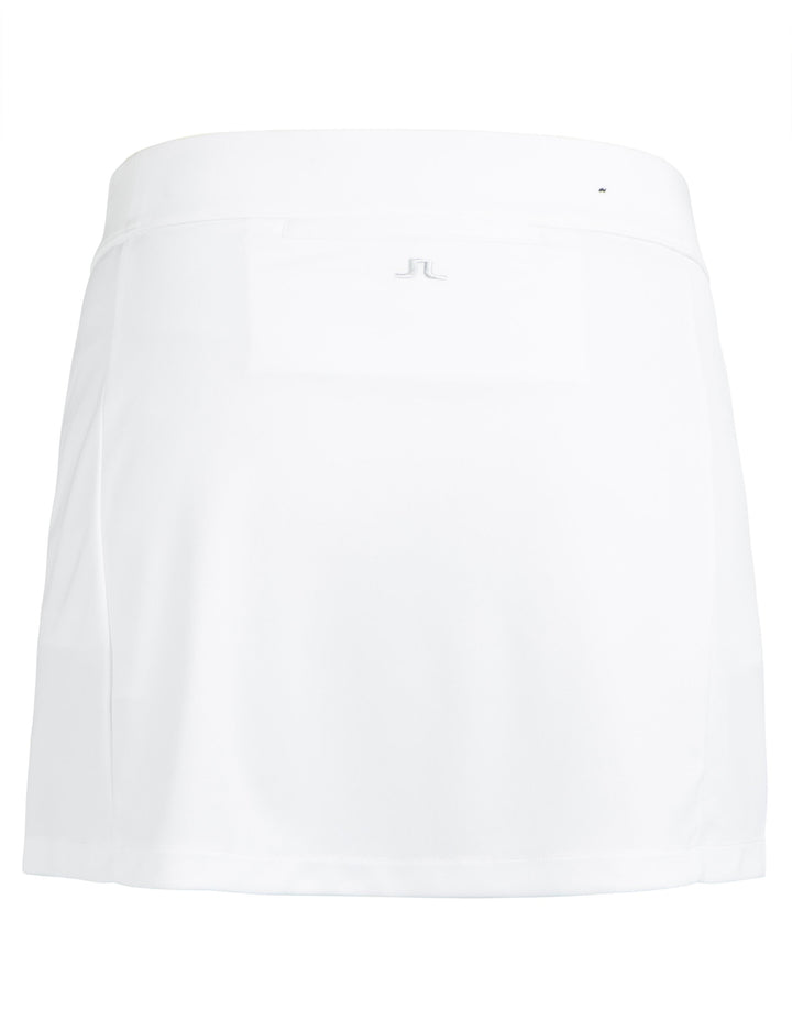 J.Lindeberg Womens Amelie Tx Jersey Skirt - White - Golf Anything Canada