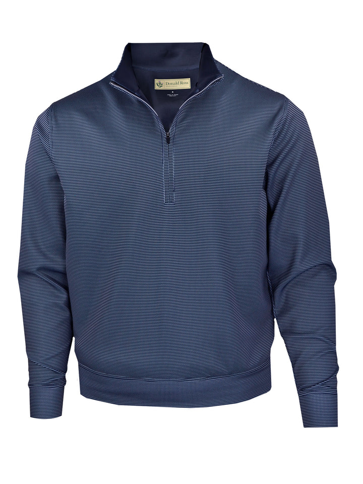 Donald Ross Mens Links Pullover Print - BLACK/OYSTER - Golf Anything Canada