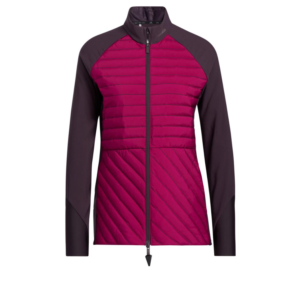 adidas Womens Down Filled Frostguard 2.0 Jacket - POWER BERRY - Golf Anything Canada